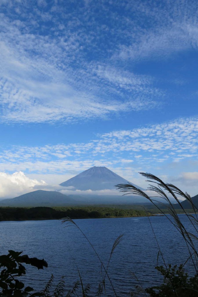 本栖湖　富士
